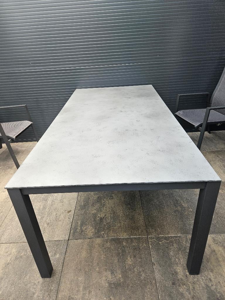 Bois Le Duc tuintafel met 6 GRATIS stoelen, Tuin en Terras, Ophalen of Verzenden, Zo goed als nieuw, Rechthoekig, Aluminium
