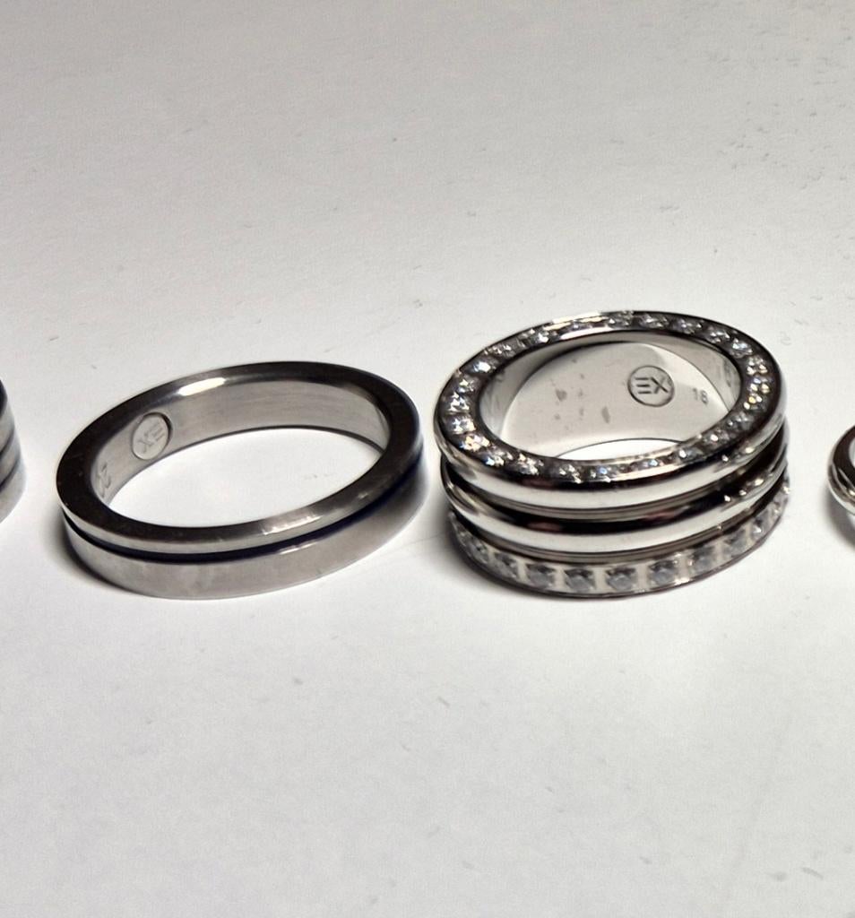 Energetix ringen, Sieraden, Tassen en Uiterlijk, Ringen, Gebruikt, IJzer of Staal, Ophalen of Verzenden, Dame