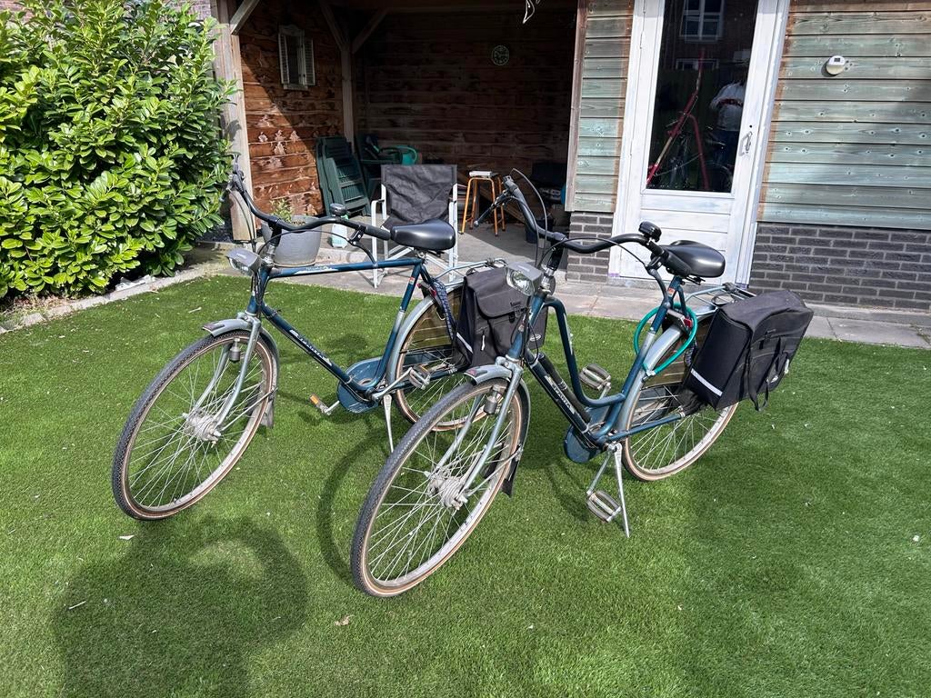 Twee Sparta fietsen - Dames en Herenmodel, Fietsen en Brommers, Ophalen, Sparta, Trommelrem, 53 tot 56 cm