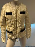 Twinset gewatteerde jas met kralen maat m, Maat 38/40 (M), ., Wit, Ophalen of Verzenden