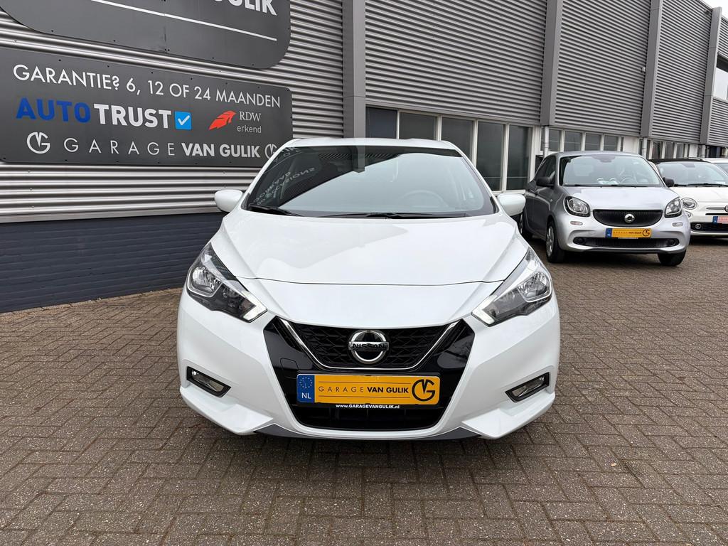 Nissan Micra 1.0 IG-T 101PK Automaat,Navi,Airco,Cruise,Isofi, Auto's, Nissan, Gebruikt, 1055 kg, Wit, Origineel Nederlands