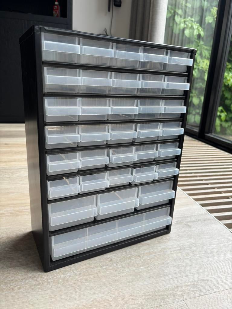 Raaco metalen ladekast, Ophalen, Gebruikt