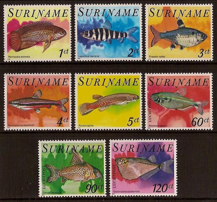Suriname 128/35 postfris Vissen 1978, Ophalen of Verzenden, Postfris