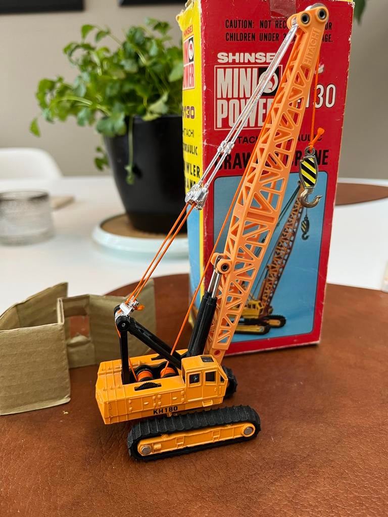 Hijskraan Shinsei Hitachi Crawler Crane 4130, Overige merken, 1:50 of kleiner, Verzenden, Zo goed als nieuw