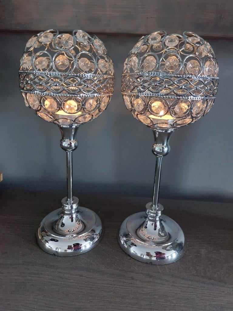 Sfeervolle waxinelichthouders, Ophalen of Verzenden, Minder dan 50 cm