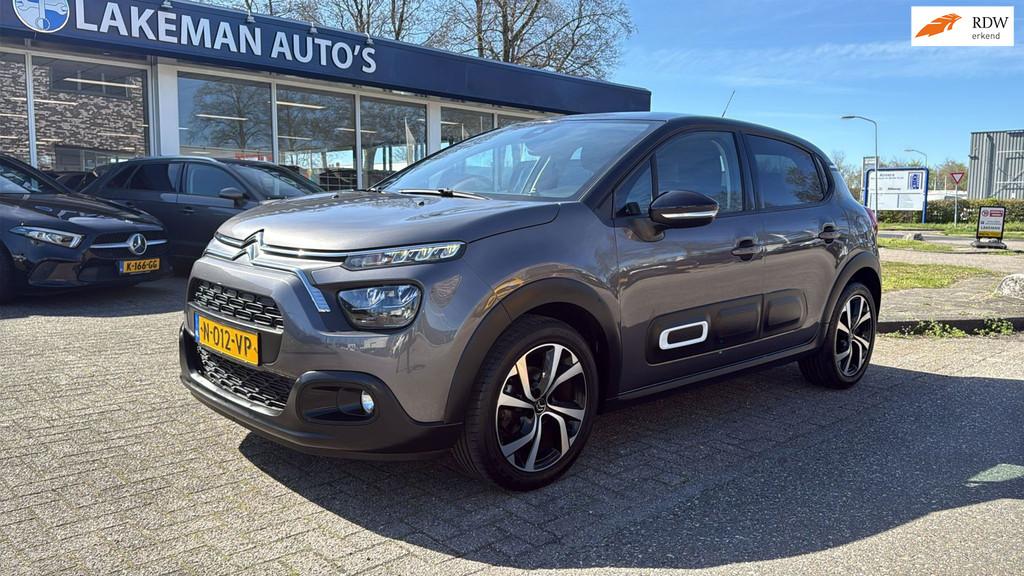Citroen C3 1.2 PureTech Shine Carplay Navi Greyline Huurkoop, Voorwielaandrijving, 83 pk, 450 kg, Euro 6