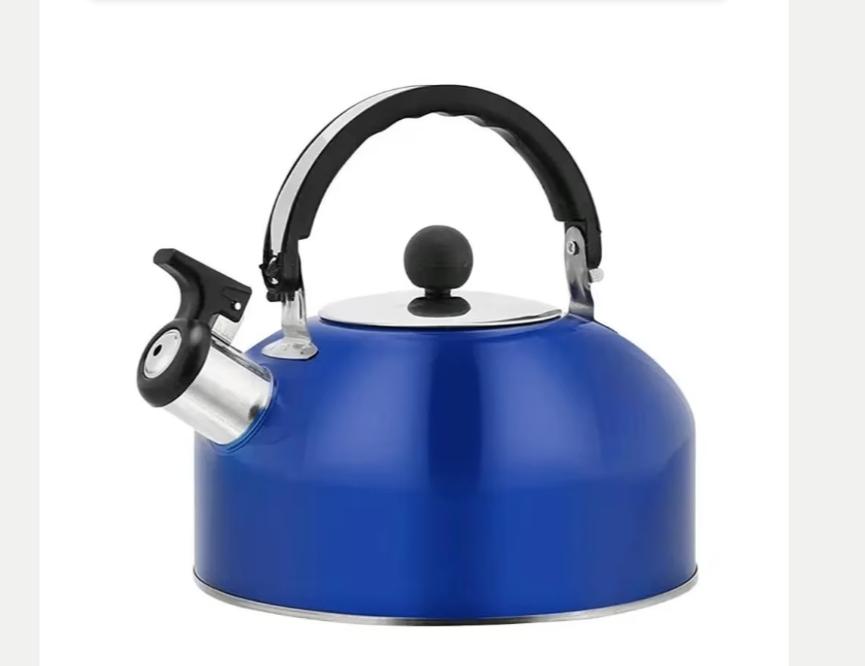 RVS Camping Waterkoker / Fluitketel (3 Liter), 1 tot 2 liter, Ophalen of Verzenden, Nieuw, Rvs