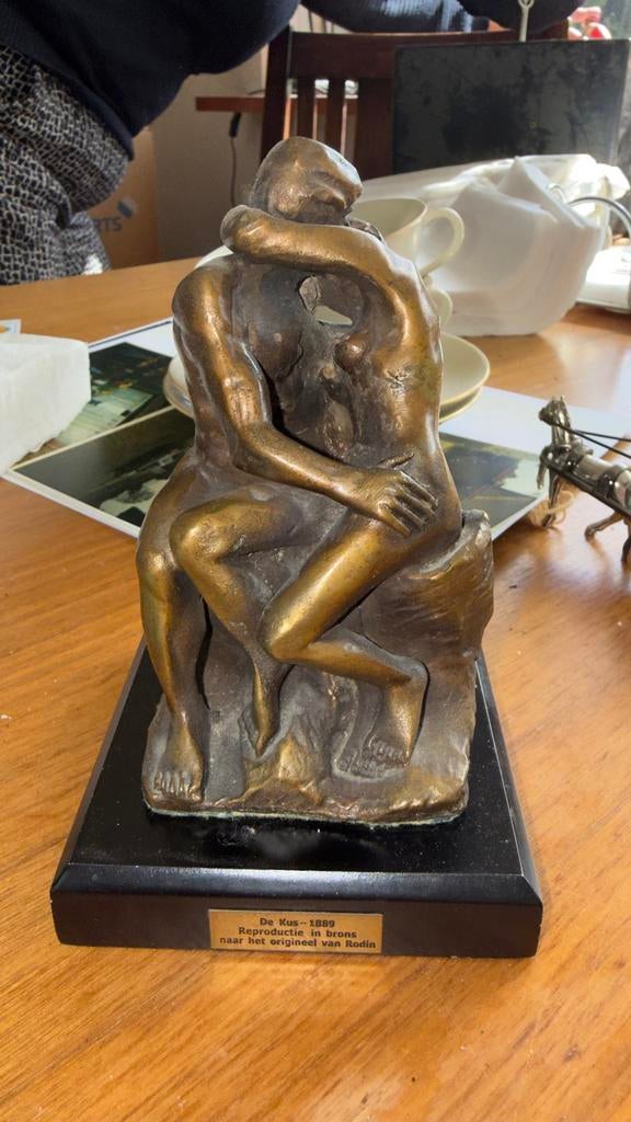 Reproductie 'De Kus' van Rodin in Brons, Ophalen of Verzenden