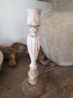 Landelijke houten kandelaar, Ophalen of Verzenden, Overige materialen