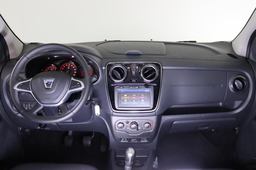 Dacia Lodgy 1.3 TCe Comfort 7-Persoons Camera, Cruise Contro, Stof, Gebruikt, 7 stoelen, Wit