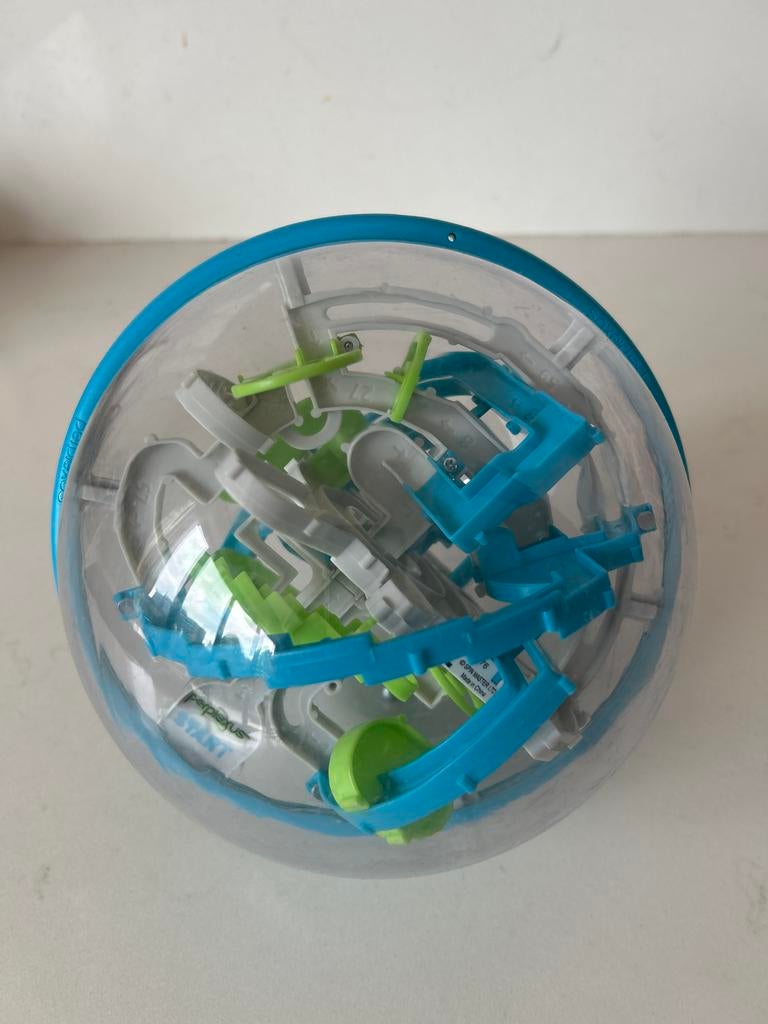 Intellect 3D Doolhof Balspel, 100 Uitdagende Barrières, Educatief Ruimtelijk Training Puzzelspeelgoed voor Kinderen, Draagbaar Labyrint