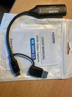 HDMI Video Capture 4K USB 3.0 met USB 2.0 adaptor, Ophalen of Verzenden