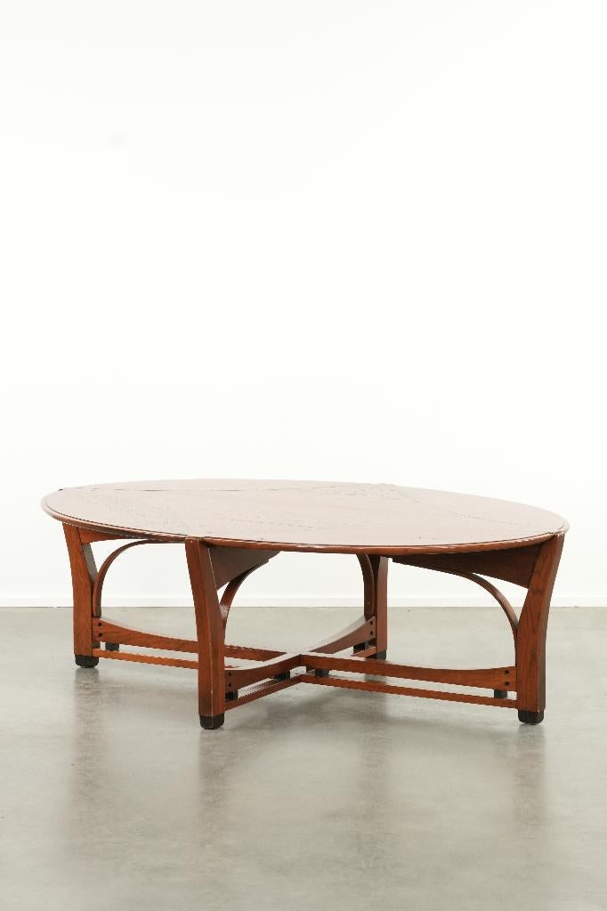 Art Nouveau salontafel van Schuitema uit de Jugendstil serie, Ophalen, Gebruikt, 100 tot 150 cm, .