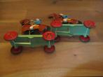 . Twee paarden van blik speelgoed Antiek loop ., Ophalen of Verzenden