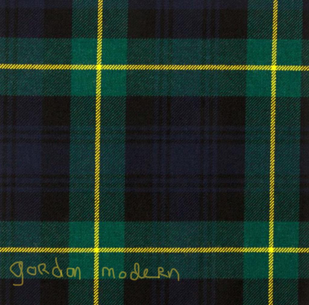 SCHOTSE TARTAN GORDON MODERN Wool, Heavy weight Lochcarron, Wol, Overige kleuren, 120 cm of meer, Nieuw