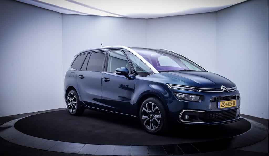 Citroën Grand C4 Spacetourer 1.2T 7Pers Business CAMERA | C, Auto's, Citroën, Stof, Gebruikt, 1199 cc, Blauw