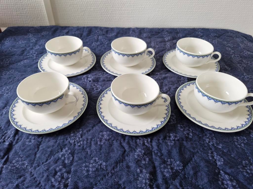 Villeroy & Boch CASA LOOK 6 thee kop en schotels, Huis en Inrichting, Ophalen of Verzenden, Porselein, Overige stijlen, Kop(pen) en/of Schotel(s)