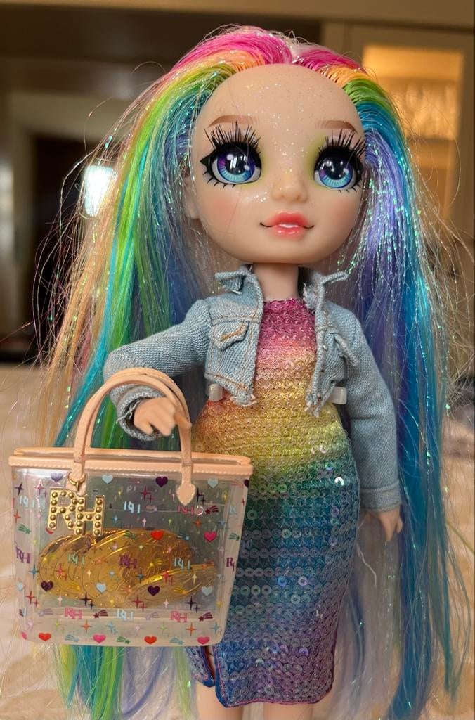 Rainbow High Pop - Prachtige Pop met Accessoires, Kinderen en Baby's, Speelgoed | Poppen, Ophalen of Verzenden, Zo goed als nieuw