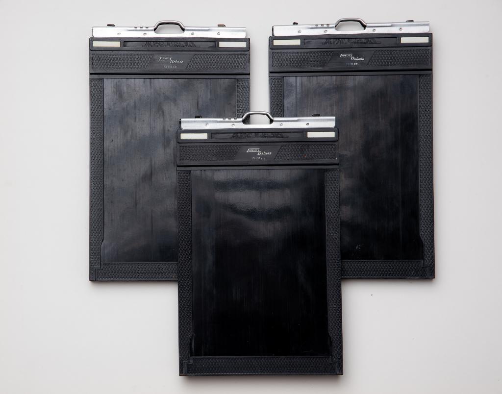 Vlakfilmcassettes 13x18 Fidelity Deluxe 3 stuks, Ophalen of Verzenden, Zo goed als nieuw, Compact, Overige Merken