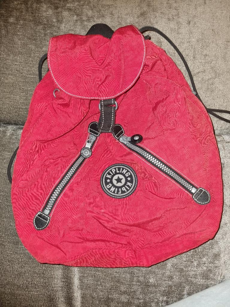 Kipling rugtas rood, Sieraden, Tassen en Uiterlijk, Tassen | Rugtassen, Ophalen of Verzenden, Zo goed als nieuw, Kipling, 30 tot 45 cm