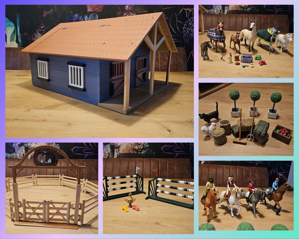 Paardenstal, Schleich paarden + accessoires, Ophalen of Verzenden, Jongen of Meisje