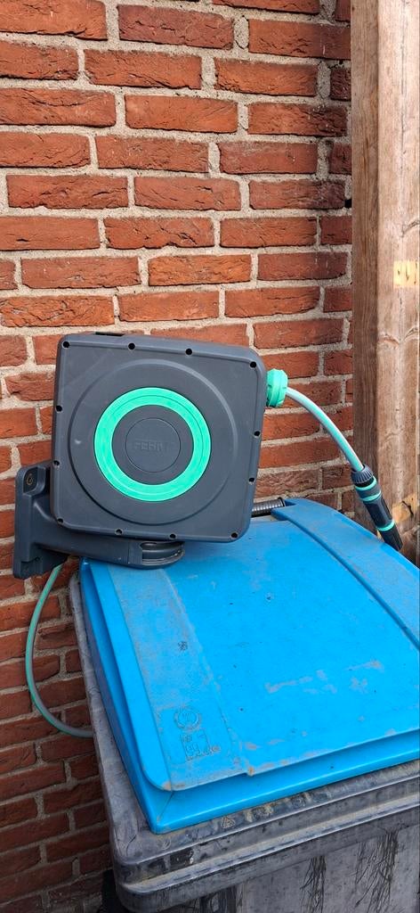 FERM automatische wandslanghaspel 15 mtr, Tuin en Terras, Tuinslangen, Ophalen of Verzenden, Tuinslanghaspel