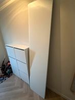 4 witte deuren voor PAX kast 229x50, Ophalen, Gebruikt, 200 cm of meer, 50 tot 100 cm