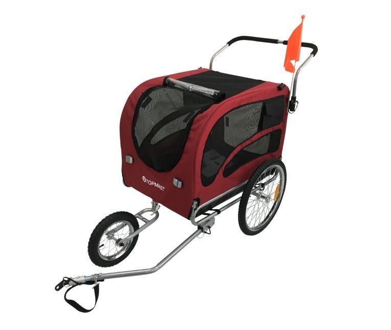 Fietskar Honden Opvouwbaar Jogger Rood nu voor € 205,00!