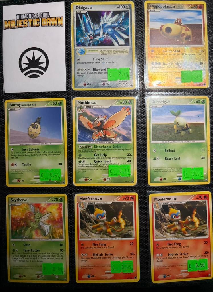 DP Majestic Dawn Pokemon kaarten, Ophalen of Verzenden, Zo goed als nieuw, Meerdere kaarten