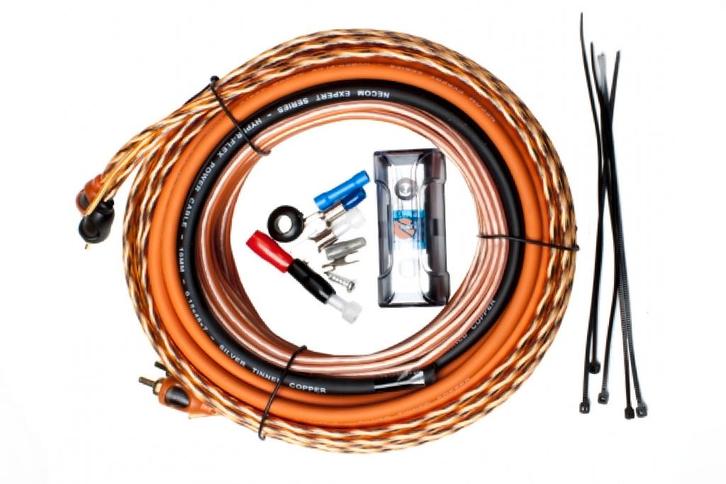 20mm2 Necom flexibele kabelset voor de versterker subwoofer, Auto diversen, Autospeakers, Nieuw, Ophalen of Verzenden