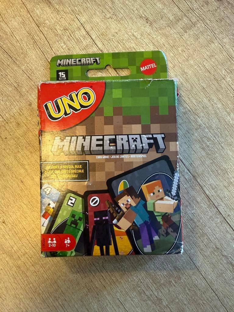 UNO Minecraft Kaartspel - Nieuw in verpakking, Een of twee spelers, Ophalen of Verzenden, Nieuw