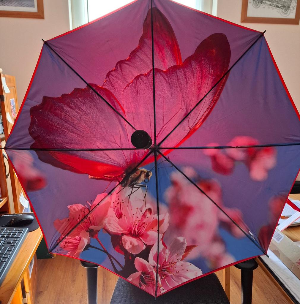 Postcodeloterij paraplu. Vlinder, Ophalen of Verzenden, Nieuw, Rood