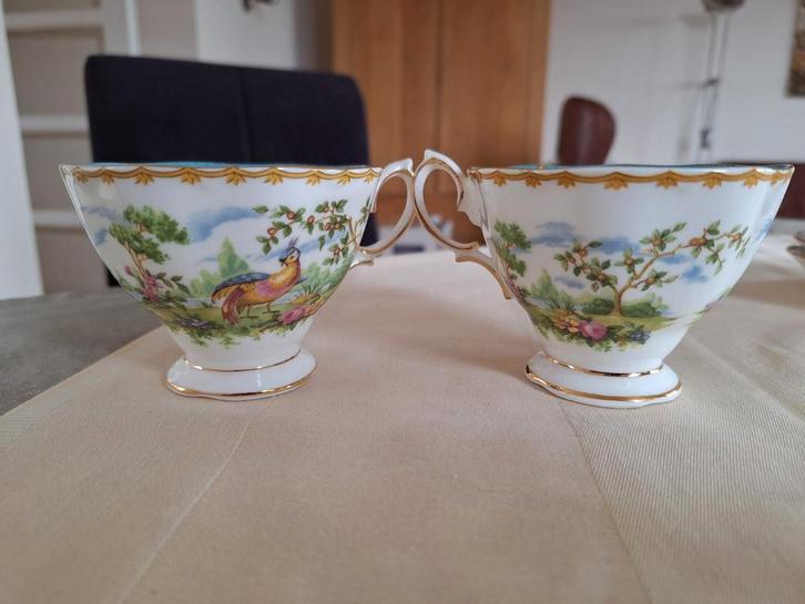 Royal Albert Blossom Time & Country Life kop en schotel, Antiek en Kunst, Antiek | Porselein, Ophalen of Verzenden