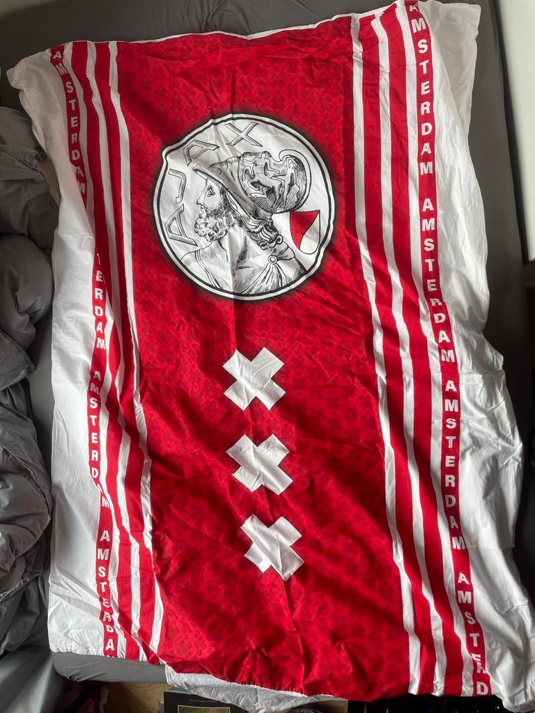 Ajax dekbed nieuw 1pers, Wit, Tweepersoons, Ophalen of Verzenden, Deken of Dekbed