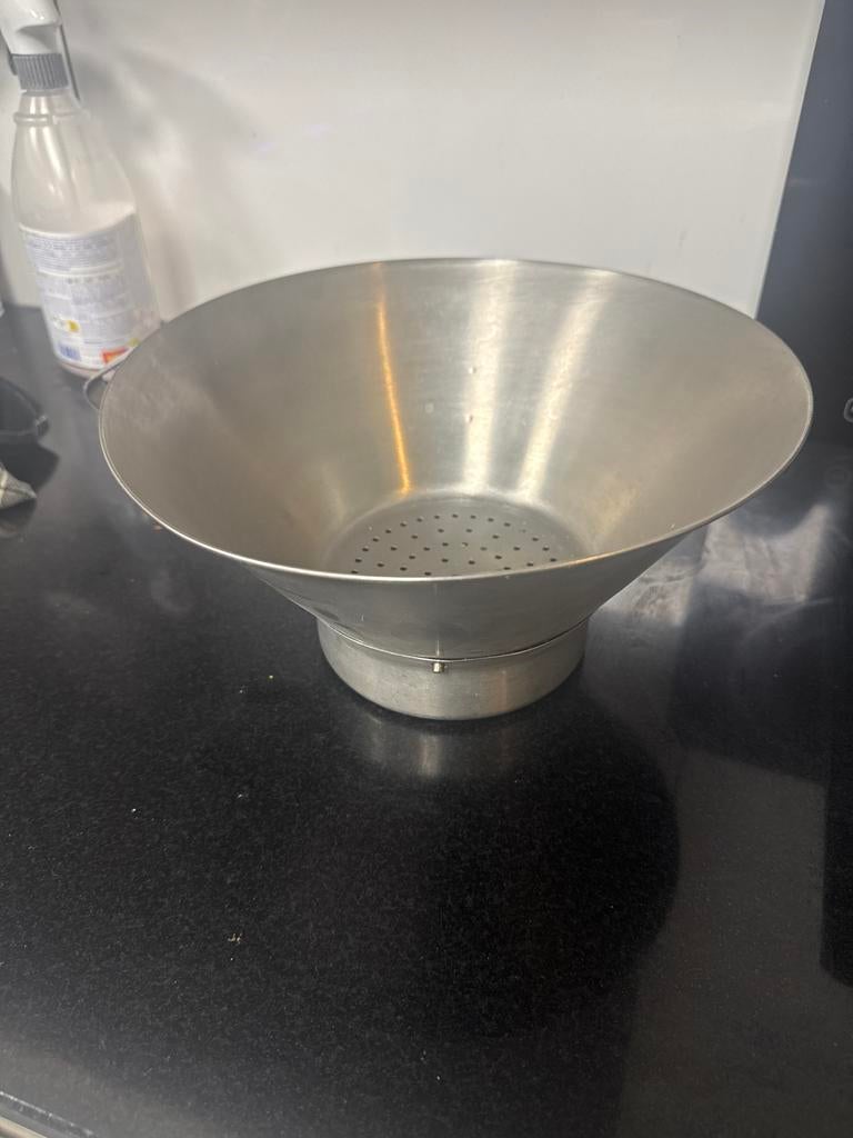 Frituur bak / vergiet voor patat of kibbeling, Zilver, Ophalen of Verzenden, Metaal, Overige merken