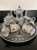 Wit blauw koffie servies, Ophalen of Verzenden