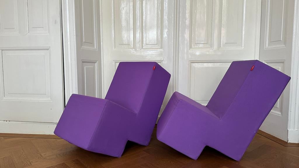 Stoel Laxxer Lümmel. Multifunctionele bijzet-stoel: paars., Ophalen, Twee, Overige kleuren, Zo goed als nieuw