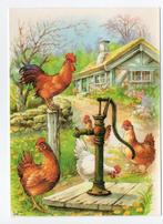 PASEN - LARS CARLSSON - Kippen - Waterpomp - Zweedse kaart, Verzenden, 1980 tot heden, Gelopen, Feest(dag)