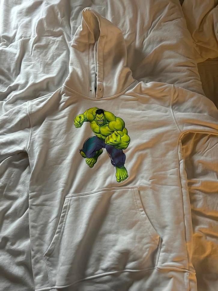 Balenciaga Trui met Hulk Print, Kleding | Heren, Truien en Vesten, Gedragen, Overige maten, Wit, Ophalen of Verzenden