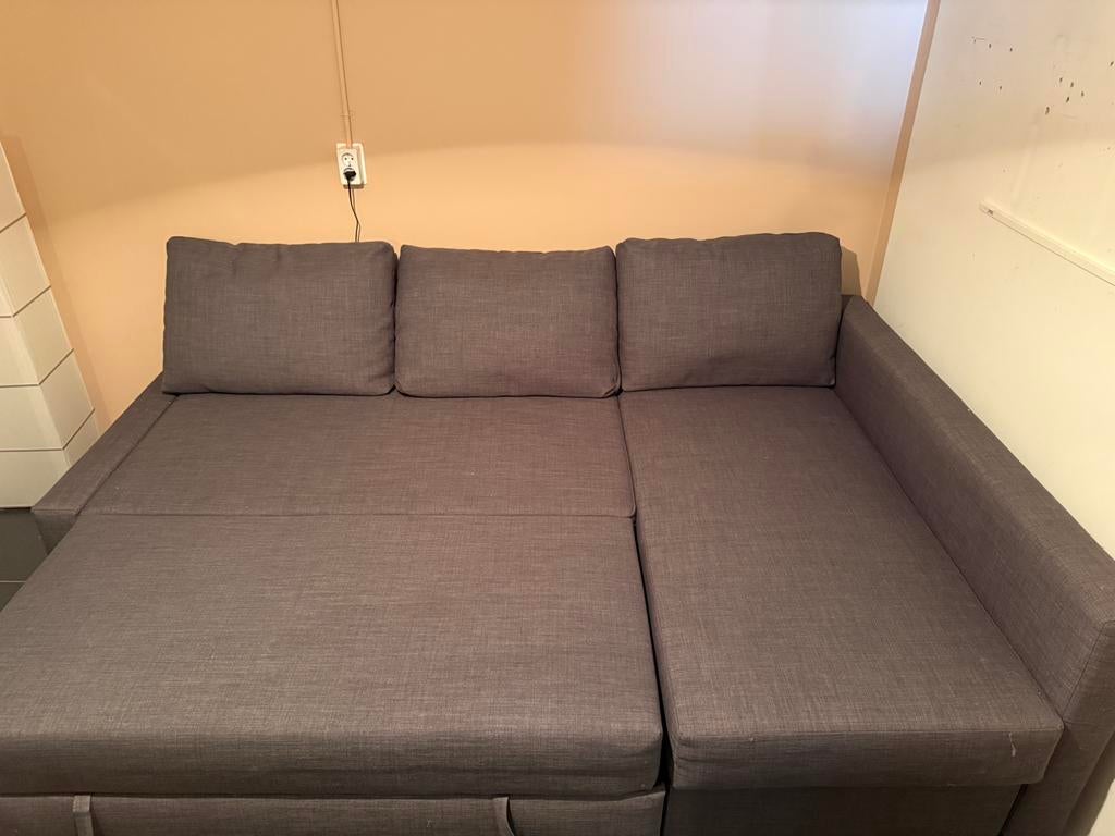 Slaapbank (Ikea), Huis en Inrichting, Ophalen, Tweepersoons, 140 cm, Zo goed als nieuw
