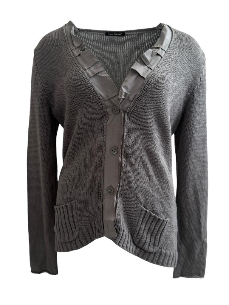 Luisa Cerano vest M, Kleding | Dames, Truien en Vesten, Maat 38/40 (M), Ophalen of Verzenden, Zo goed als nieuw, Grijs