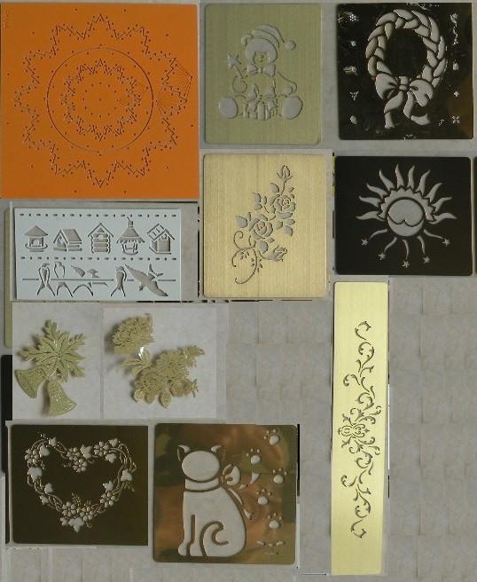 Embossingmallen, als nieuw. 16 Stuks., Hobby en Vrije tijd, Knutselen, Ophalen of Verzenden, Zo goed als nieuw