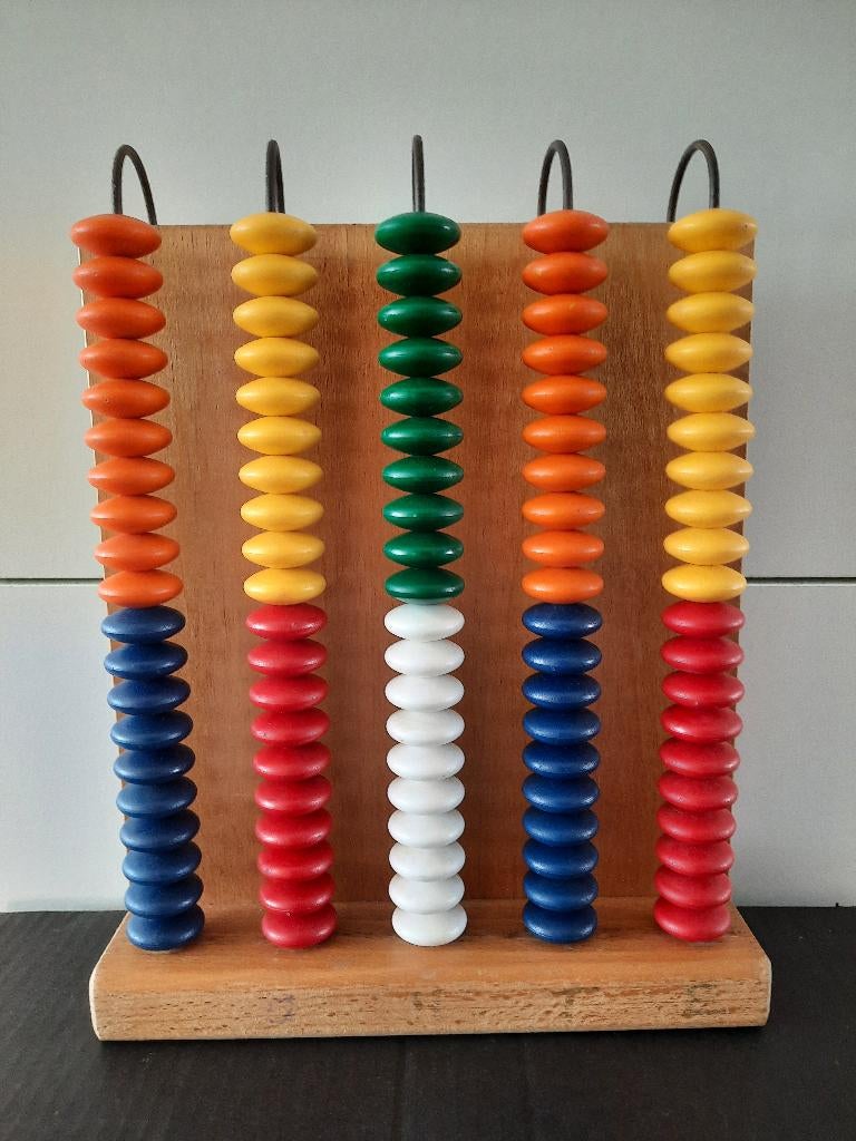 Telraam / abacus (groot) enkelvoudig 100 kralen, Ophalen of Verzenden, Gebruikt, Rekenen