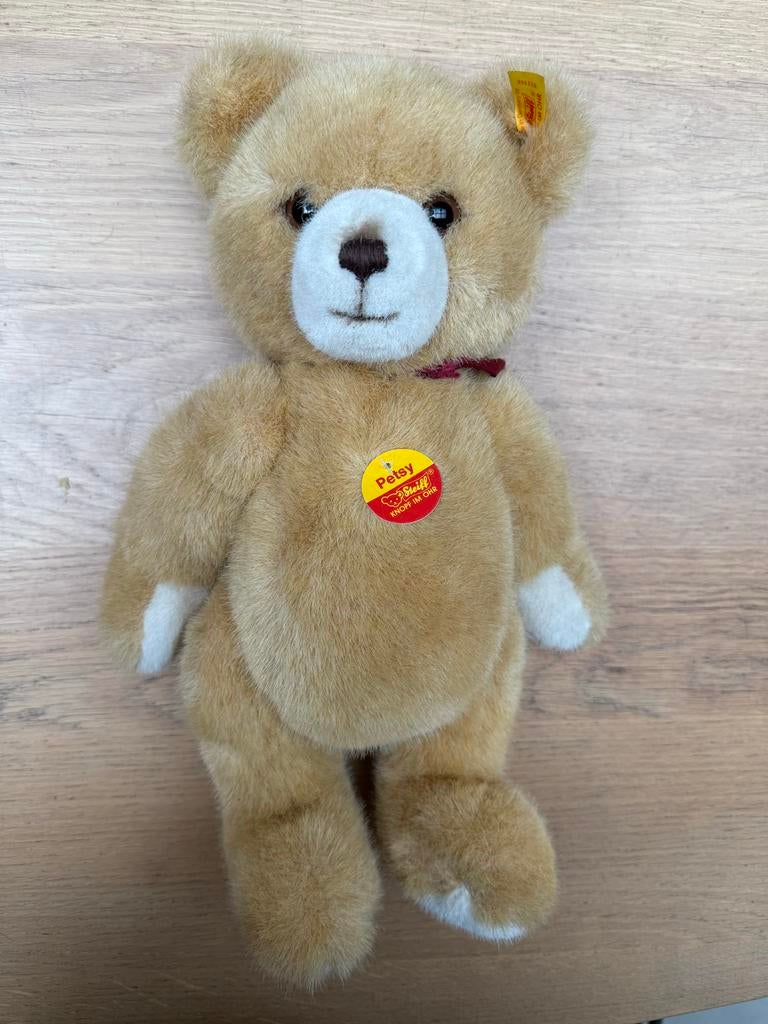 Steiff teddybeer Petsy, Overige merken, Overige karakters, Beer, Ophalen of Verzenden