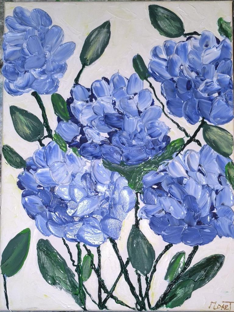Blauwe hortensia’s, Ophalen of Verzenden