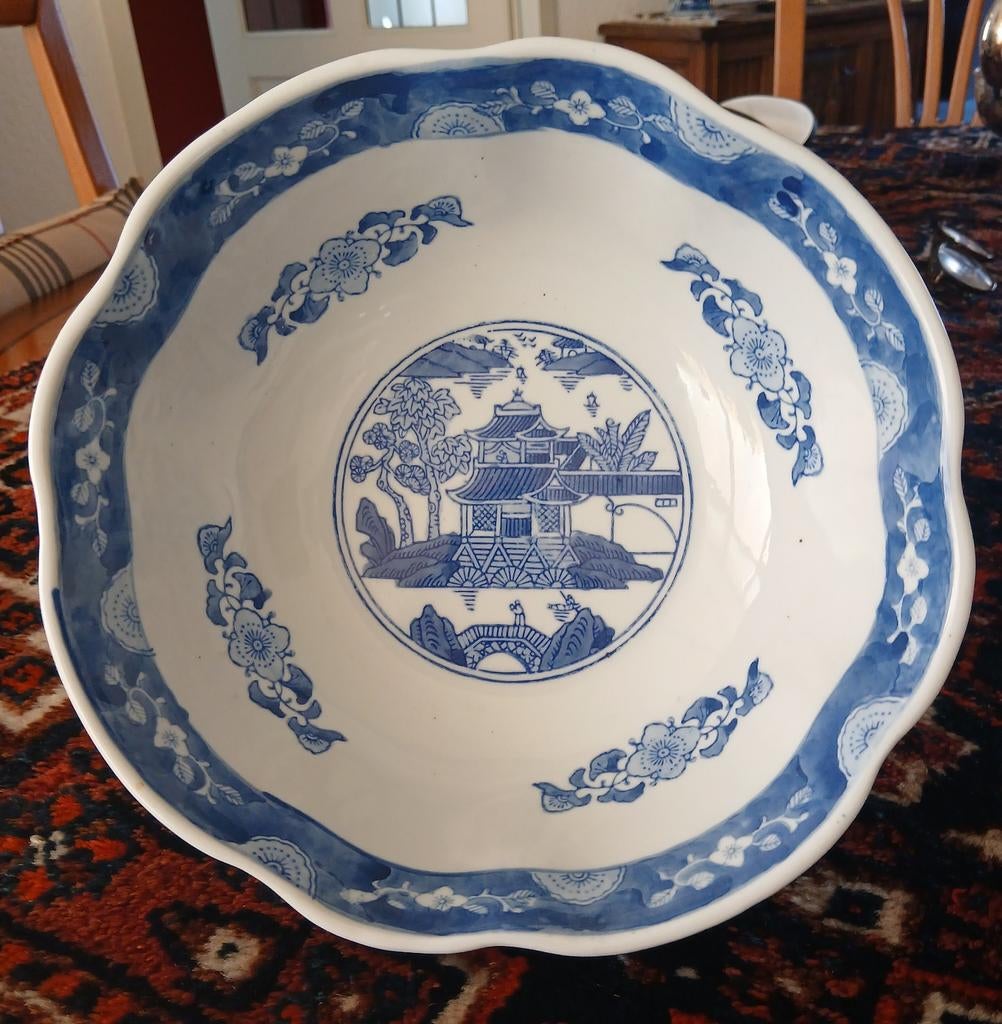 Chinese kom, blauw/wit, Ophalen of Verzenden