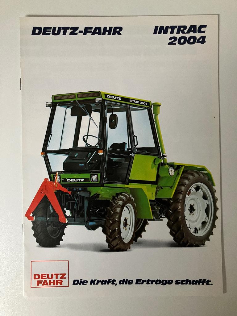 Deutz Intrac trekker tractor folder brochure, Boeken, Ophalen of Verzenden, Gelezen
