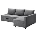 IKEA FRIHETEN Hoekslaapbank – Donkergrijs, Huis en Inrichting, Banken | Sofa's en Chaises Longues, Ophalen, Driepersoons, 75 tot 100 cm