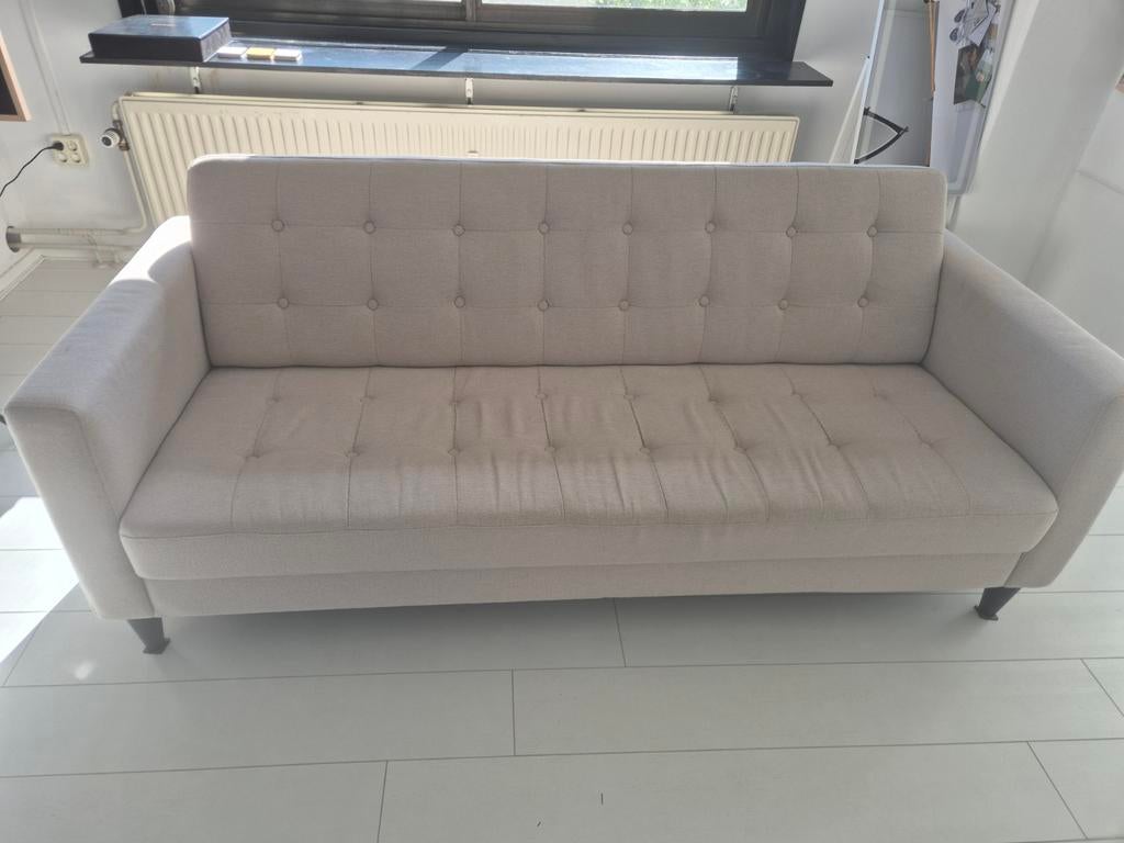 Comfortabele 3-zitsbank - beige, Gebruikt, 150 tot 200 cm, Modern klassiek, Tweepersoons
