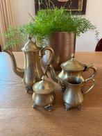 4 delig “koperen thee/koffie servies, Ophalen of Verzenden